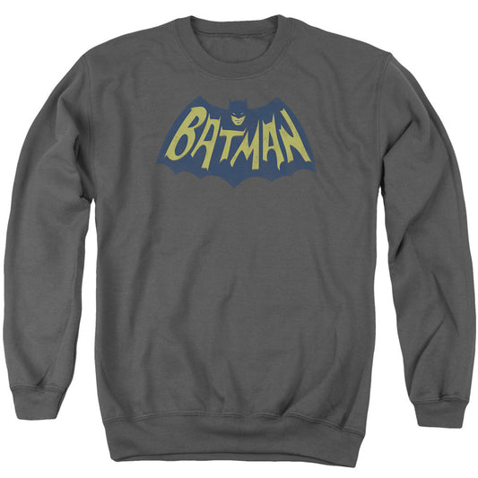 Batman Show Bat Logo Mens Crewneck Sweatshirt Charcoal