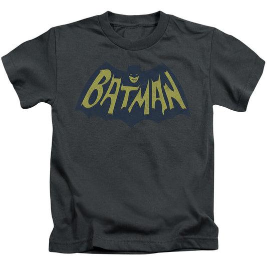 Batman Show Bat Logo Juvenile Kids Youth T Shirt Charcoal Officially Licensed
