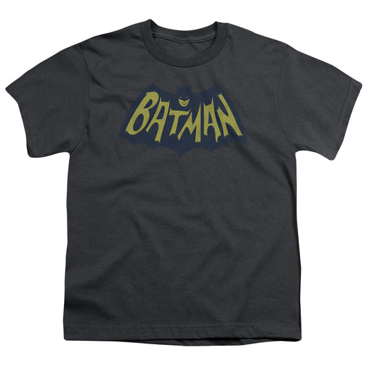 Batman Show Bat Logo Kids Youth T Shirt Charcoal Officially Licensed