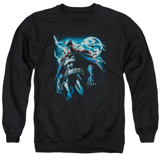 Batman Stormy Knight Mens Crewneck Sweatshirt Black