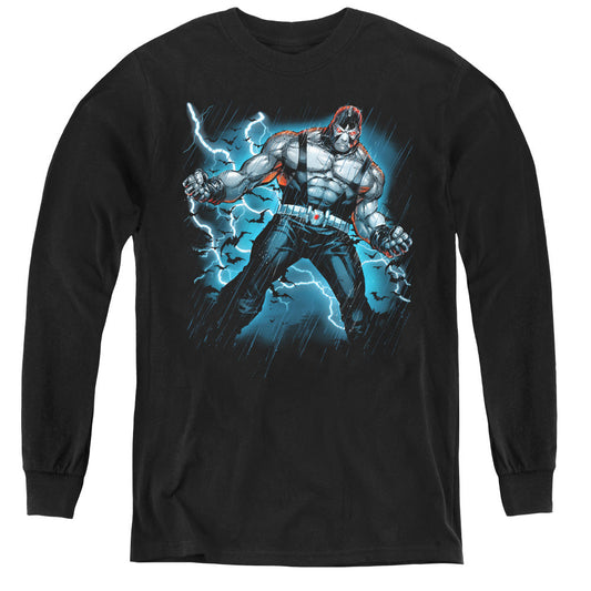 Batman Stormy Bane Long Sleeve Kids Youth T Shirt Black Officially Licensed