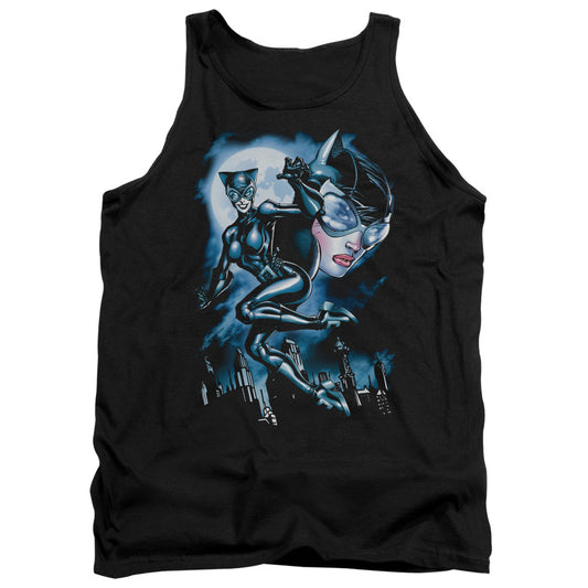 Batman Moonlight Cat Mens Tank Top Shirt Black Officially Licensed