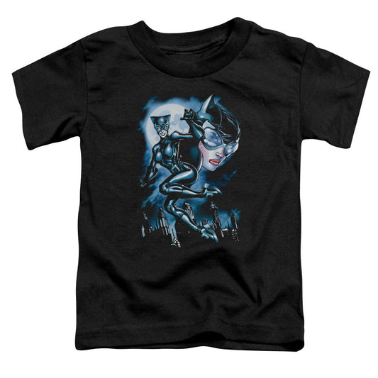 Batman Moonlight Cat Toddler Kids Youth T Shirt Black Officially Licensed