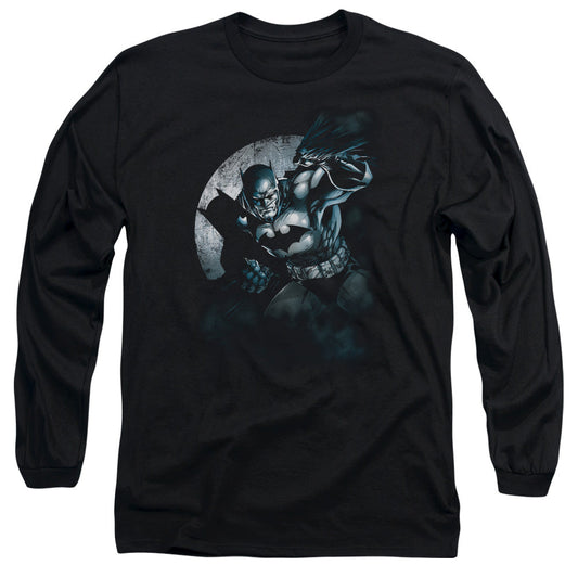 Batman Batman Spotlight Mens Long Sleeve Shirt Black Officially Licensed