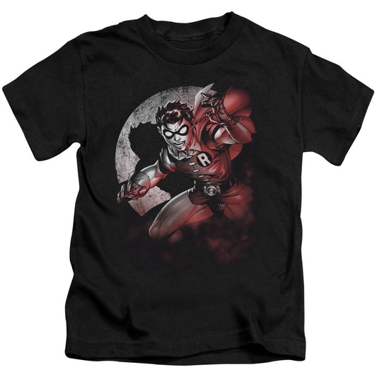 Batman Robin Spotlight Juvenile Kids Youth T Shirt Black Officially Licensed