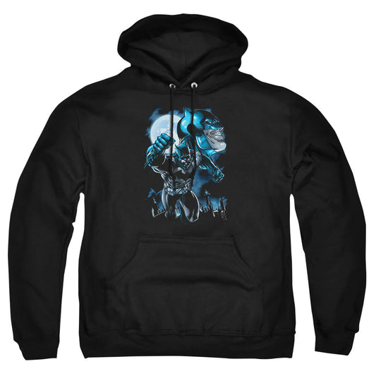 Batman Moonlight Bat Mens Hoodie Black Officially Licensed