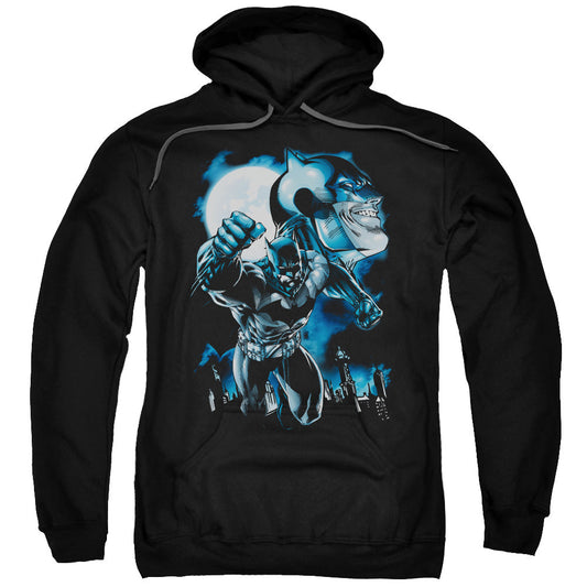 Batman Moonlight Bat Mens Hoodie Black Officially Licensed
