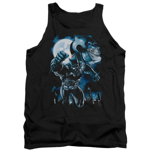 Batman Moonlight Bat Mens Tank Top Shirt Black Officially Licensed