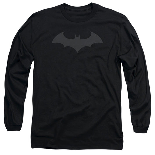 Batman Hush Logo Mens Long Sleeve Shirt Black Officially Licensed