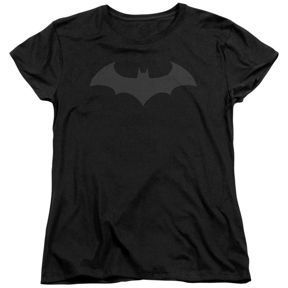 Batman Hush Logo Womens T Shirt Black Officially Licensed