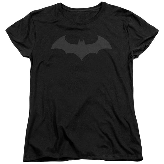 Batman Hush Logo Womens T Shirt Black Officially Licensed