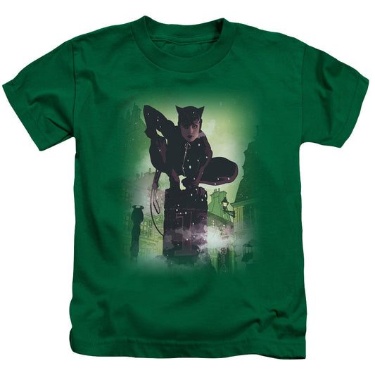 Batman Catwoman #63 Cover Juvenile Kids Youth T Shirt Kelly Green Officially Licensed