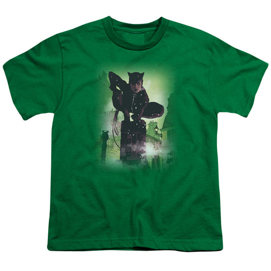 Batman Catwoman #63 Cover Kids Youth T Shirt Kelly Green Officially Licensed
