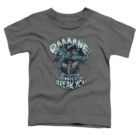 Batman Bane Will Break You Toddler Kids Youth T Shirt Charcoal Officially Licensed