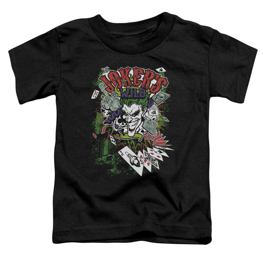 Batman Jokers Wild Toddler Kids Youth T Shirt Black Officially Licensed