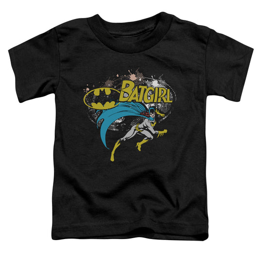 Batman Batgirl Halftone Toddler Kids Youth T Shirt Black Officially Licensed