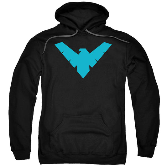 Batman Nightwing Symbol Mens Hoodie Black Officially Licensed