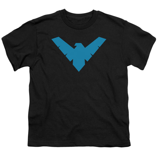 Batman Nightwing Symbol Kids Youth T Shirt Black Officially Licensed