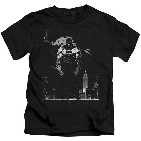 Batman Dirty City Juvenile Kids Youth T Shirt Black Officially Licensed