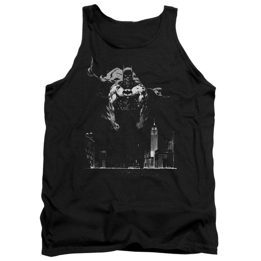 Batman Dirty City Mens Tank Top Shirt Black Officially Licensed