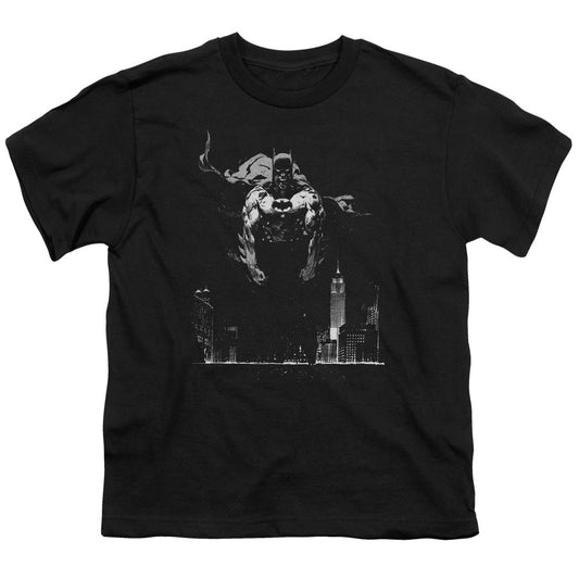 Batman Dirty City Kids Youth T Shirt Black Officially Licensed
