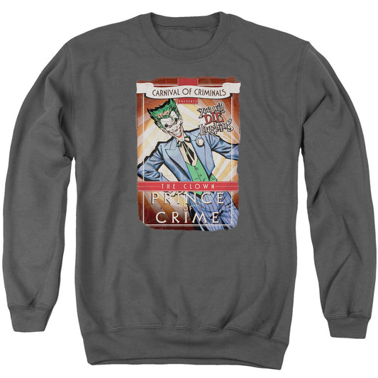Batman Clown Prince Mens Crewneck Sweatshirt Charcoal