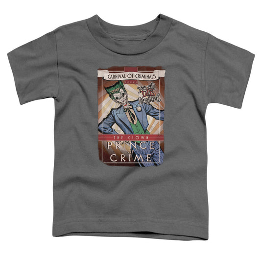Batman Clown Prince Toddler Kids Youth T Shirt Charcoal Officially Licensed
