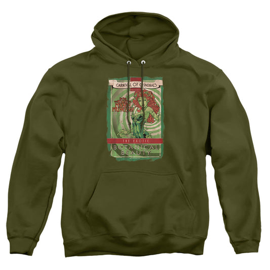 Batman Botanical Beauty Mens Hoodie Military Green Officially Licensed