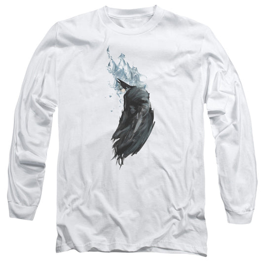 Batman Wash Mens Long Sleeve Shirt White Officially Licensed