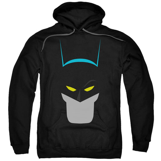 Batman Simplified Mens Hoodie Black Officially Licensed