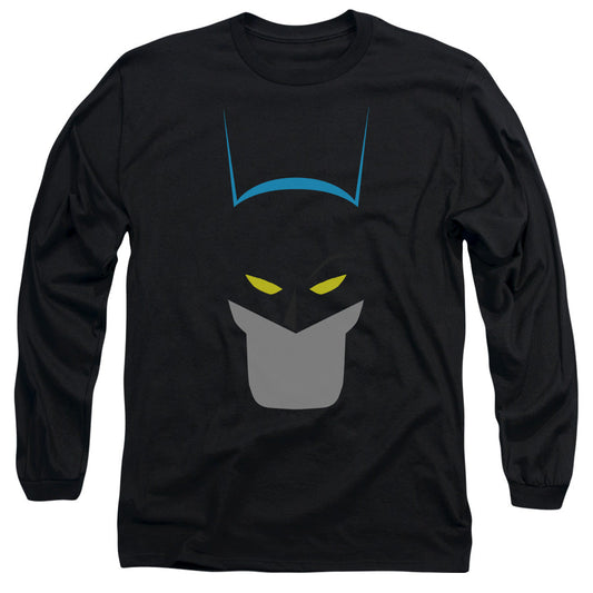 Batman Simplified Mens Long Sleeve Shirt Black Officially Licensed