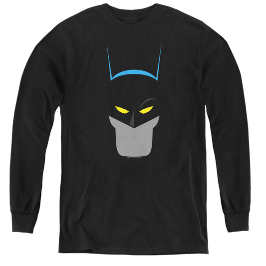 Batman Simplified Long Sleeve Kids Youth T Shirt Black Officially Licensed