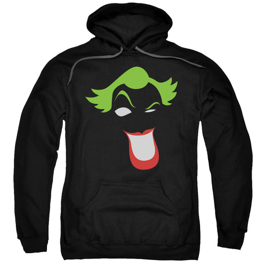 Batman Joker Simplified Mens Hoodie Black Officially Licensed