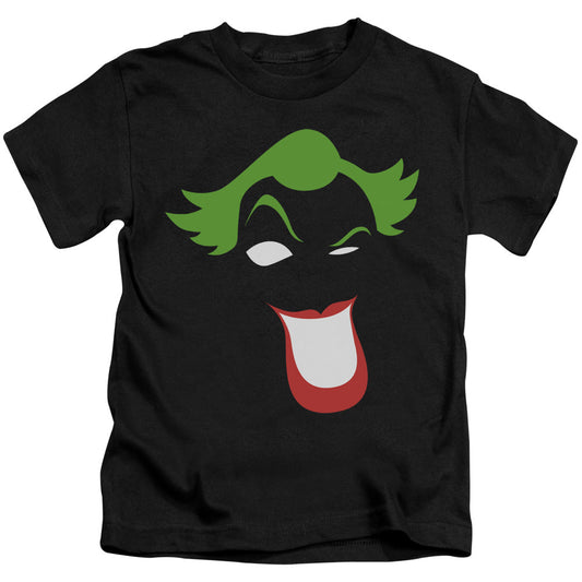 Batman Joker Simplified Juvenile Kids Youth T Shirt Black Officially Licensed