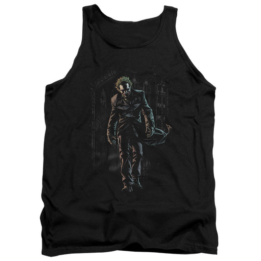 Batman Joker Leaves Arkham Mens Tank Top Shirt Black Officially Licensed
