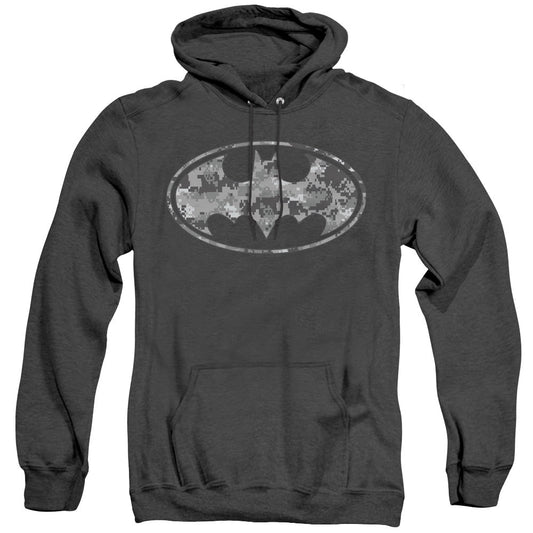 Batman Urban Camo Shield Heather Mens Hoodie Black Officially Licensed