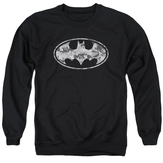 Batman Urban Camo Shield Mens Crewneck Sweatshirt Black