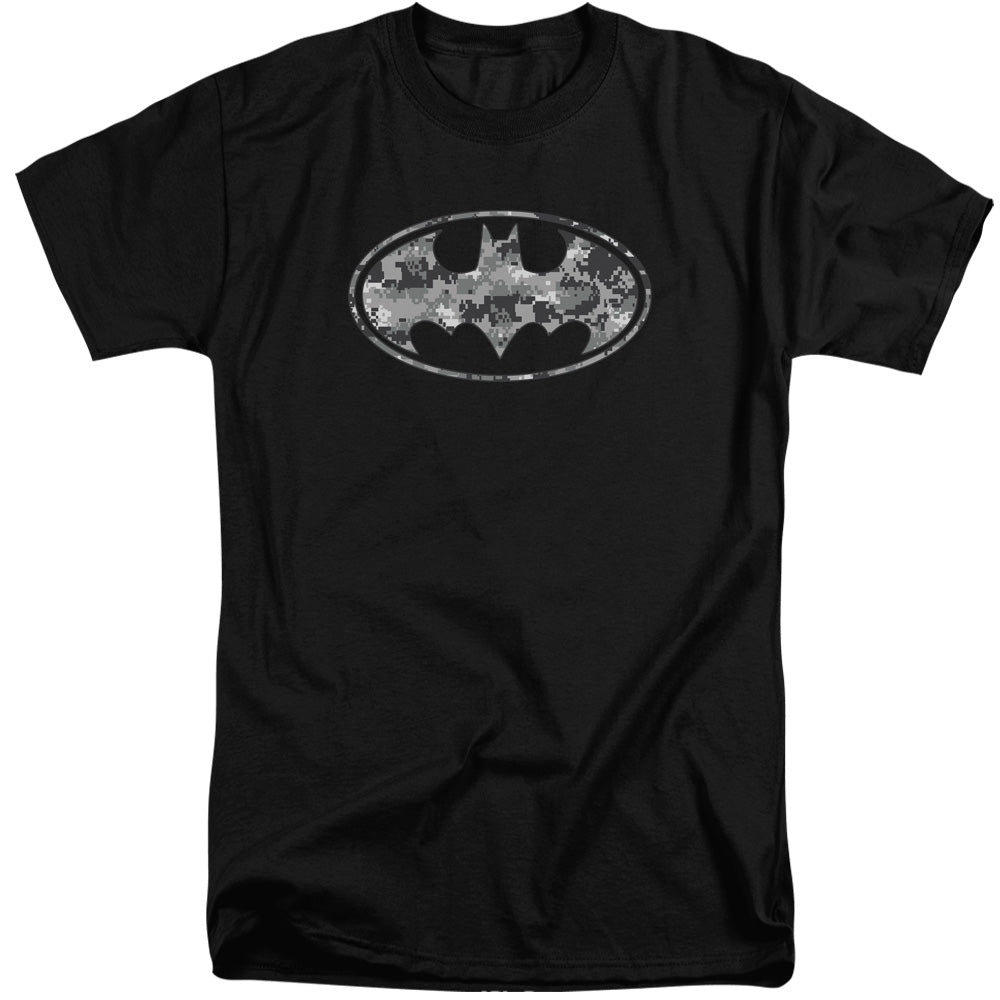 Batman Urban Camo Shield Mens Tall T Shirt Black Officially Licensed