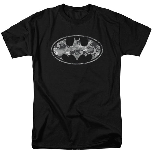 Batman Urban Camo Shield Mens T Shirt Black Officially Licensed