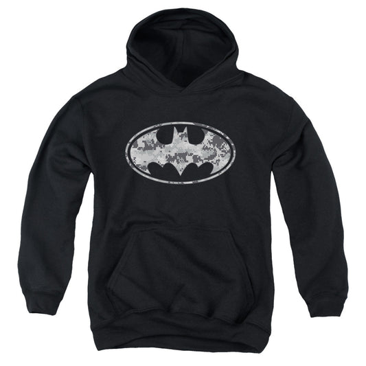 Batman Urban Camo Shield Kids Youth Hoodie Black Officially Licensed