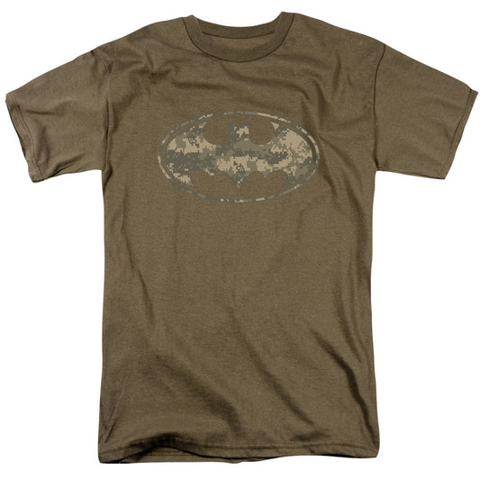 Batman Army Camo Shield Mens T Shirt Safari Green Officially Licensed