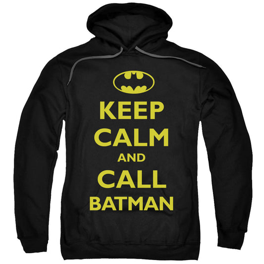 Batman Call Batman Mens Hoodie Black Officially Licensed