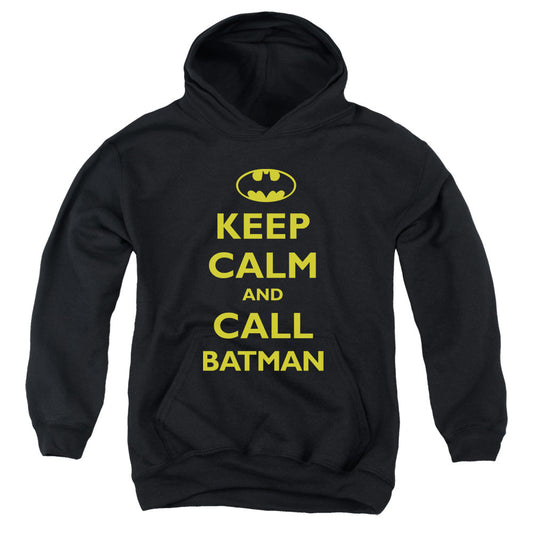 Batman Call Batman Kids Youth Hoodie Black Officially Licensed