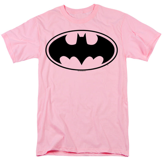 Batman Black Bat Mens T Shirt Hot Pink Officially Licensed