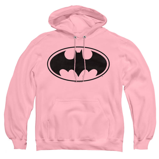 Batman Black Bat Mens Hoodie Pink Officially Licensed