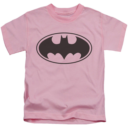 Batman Black Bat Juvenile Kids Youth T Shirt Pink Officially Licensed