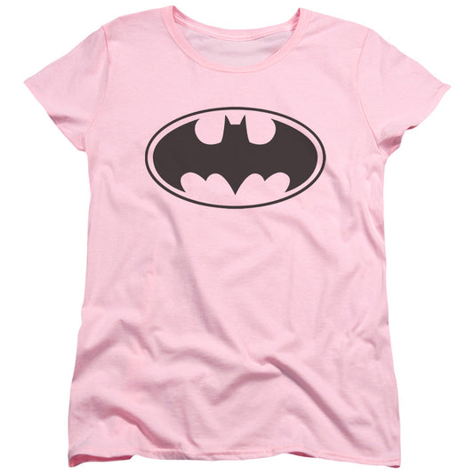 Batman Black Bat Womens T Shirt Pink Officially Licensed