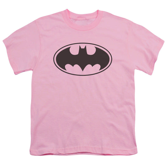Batman Black Bat Kids Youth T Shirt Pink Officially Licensed