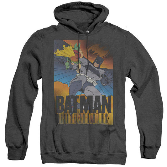 Batman Dk Returns Heather Mens Hoodie Black Officially Licensed