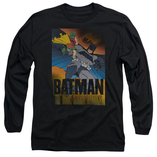 Batman Dk Returns Mens Long Sleeve Shirt Black Officially Licensed
